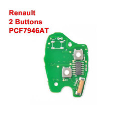 Renault Remote 2 Buttons Keys PCB Board with PCF7946AT